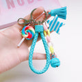 Korean Cute Girl Heart Soft Rainbow Keychain Student Schoolbag Keychain Accessories