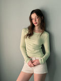 Lux Basic Color Long Sleeve Tee